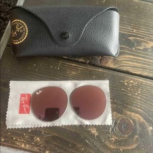 Authentic Pink Mirror Ray Ban Replacement Lenses.